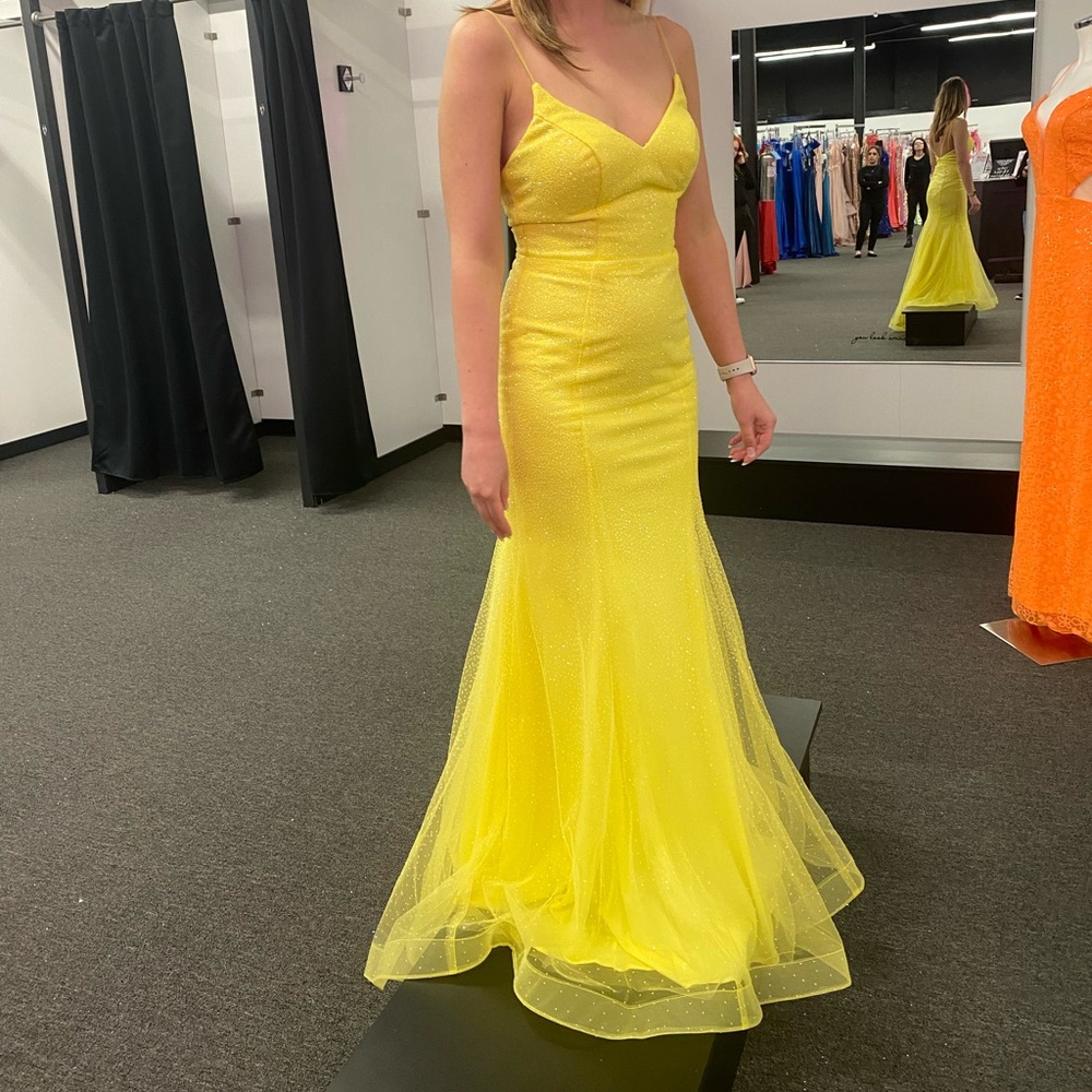 Yellow xs prom dress